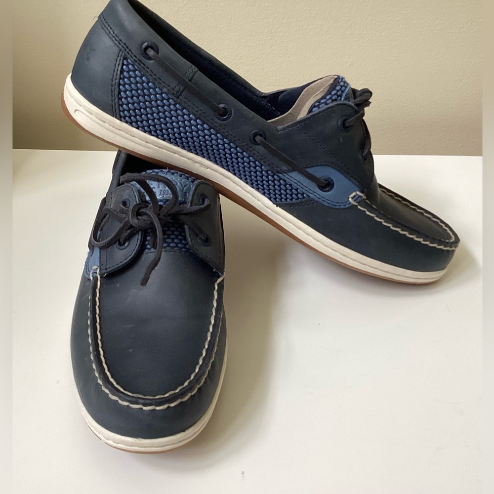 Sperry Koifish Woven Navy Boat Shoes Size 11 M